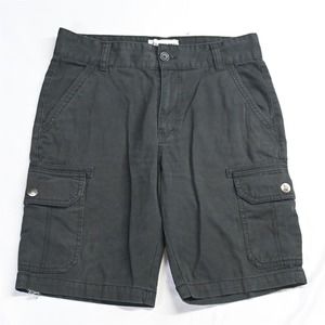 Beach Bros 32 x 9" Black Utility Cargo‎ Shorts